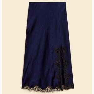 J.Crew Gwyneth lace slip skirt